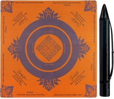 Wintogo Anti Slip Mahjong Mat with Rules, Noise Reduction American Mahjong Table