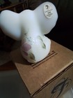 Fenton lotus dewdrops baby elephant  white satin with original box — photo 6