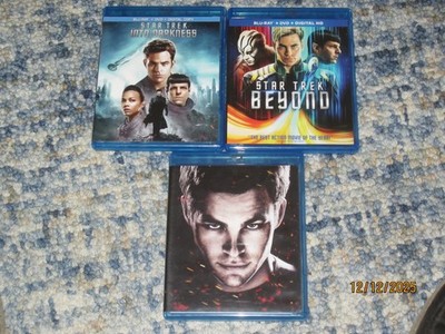 STAR TREK - STAR TREK Beyond - STAR TREK Into Darkness 3 Blu-ray movies FreeShip