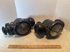 Pair Model T Ford Antique Vintage Antique Kerosene Cowl Lights Lamps