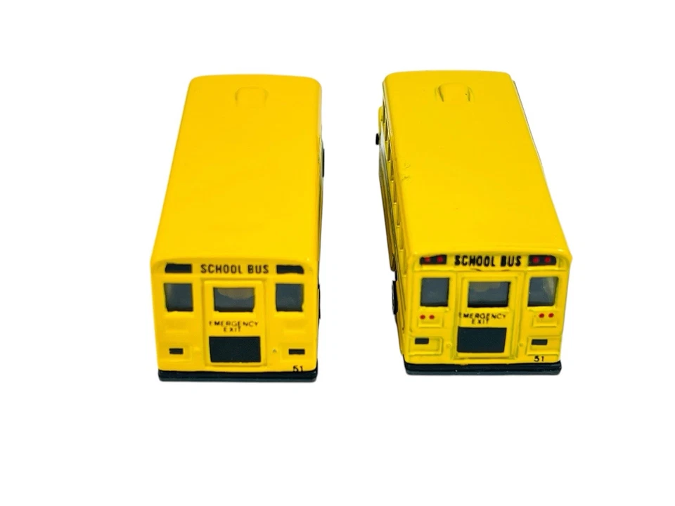 Autobuses escolares Matchbox súper rápidos (2) variados MB47 con cajas de rejilla amarillas Foto 4 de 4