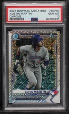 2021 Bowman Chrome Prospects Mega Box Mojo Refractor Austin Martin PSA 10 01sb