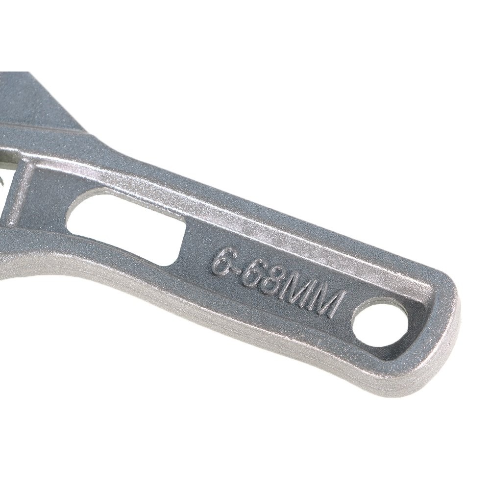 6-68mm Wide Adjustable Large Spanner Wrench Hand Nut Opening Pipe Tool Jaw