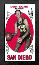 Topps 1969-70 Don Kojis Rookie San Diego Rockets #64 NBA Basketball Card