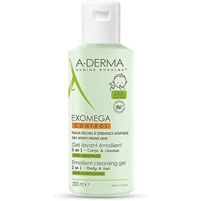 A-Derma Exomega Control 2in1 Emollient Cleansing Gel 200ml