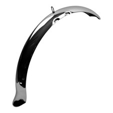 26" LOWRlDER CLASSlC FLARED STANDARD FRONT STEEL BALLOON FENDER CHROME