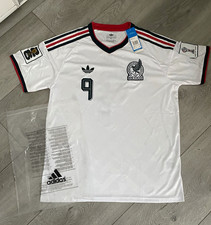 adidas Mexico Raúl #9 Soccer Jersey White XL FIFA World Cup 2010
