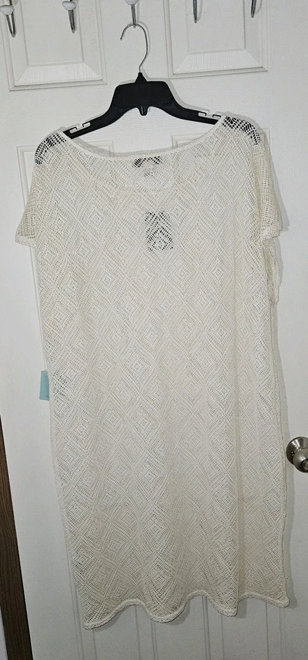 Forever 21 кремовый слоновой кости купальник прикрыть женщин плюс размер 3XL мягкая сетка новый с Ярлыками  - Изображение 3 из 4