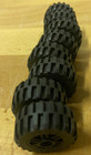 Lego 30.4 x 14 wheel Lot of 8 Tires/Wheels 55981 & 92402 Black Rims — photo 4