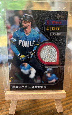 2026 Topps Series 2 Bryce Harper Rounding the Bases Black #3/10  Phillies