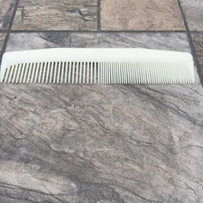 Vintage Fuller Nylon Comb 7.5โ Ivory Made in The USA Wide & Narrow Teeth