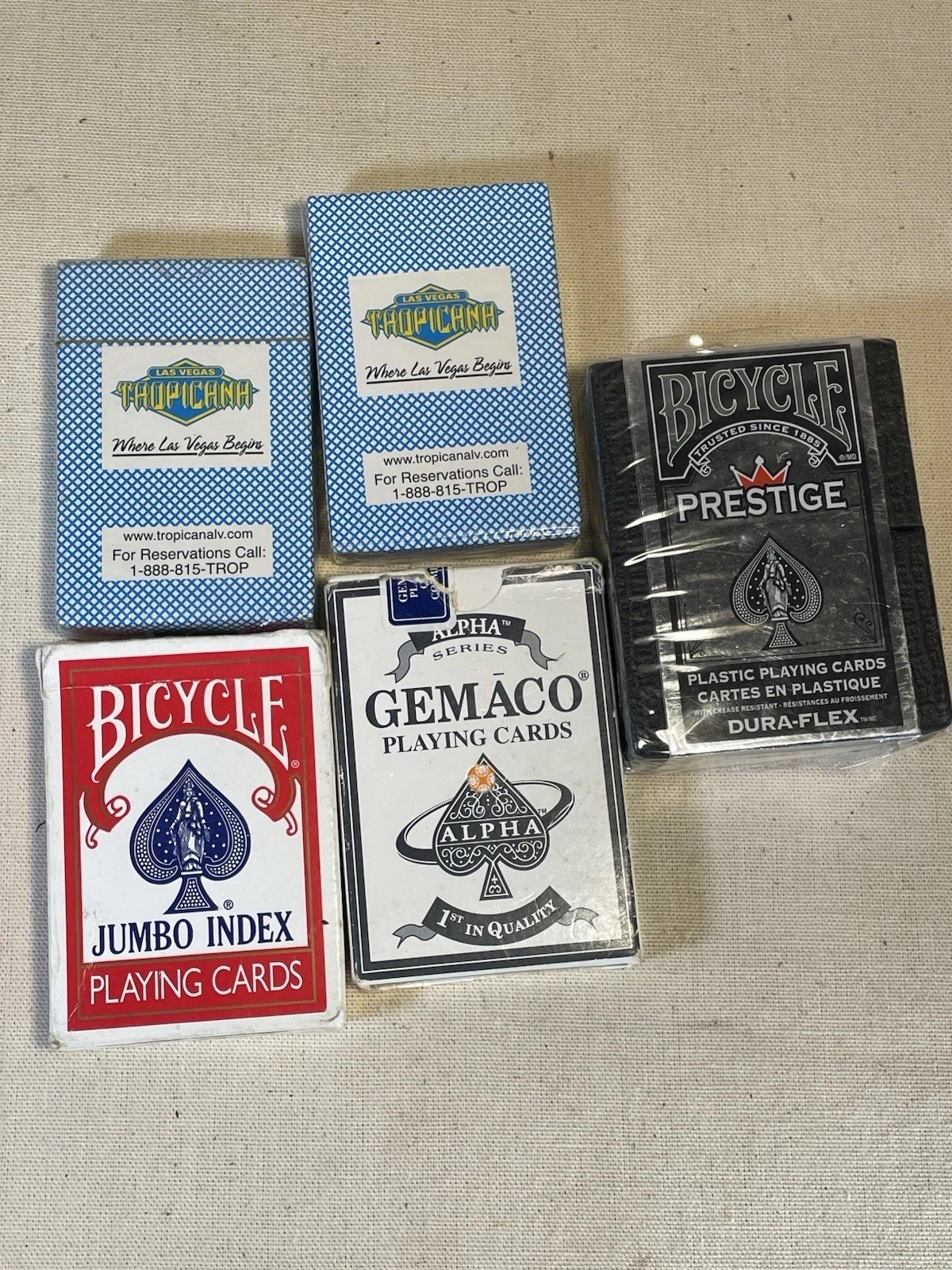 Prestige, Jumbo Index, Gemaco, And Casino Cards#3