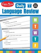 Daily Language Review, Grade 1 - Paperback By Evan Moor - VERY GOOD