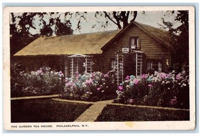 c1950's The Garden Tea House, Philadelphia New York NY Vintage Unposted Postcard