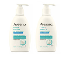 Aveeno Calm  Restore Oat Repairing Body Lotion for Sensitive Skin 12oz Lot of 2