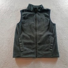 Under Armour Boys ColdGear Sherpa Fleece Vest Gray Youth Medium Full Zip