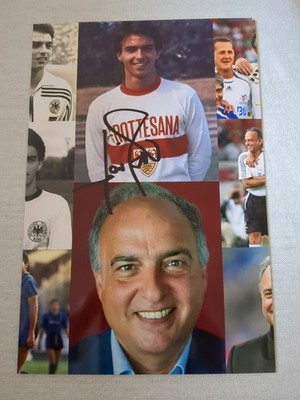 Unikat. Orginales Autogramm. Foto. VFB Stuttgart. DFB. WM. EM. Hansi Müller 