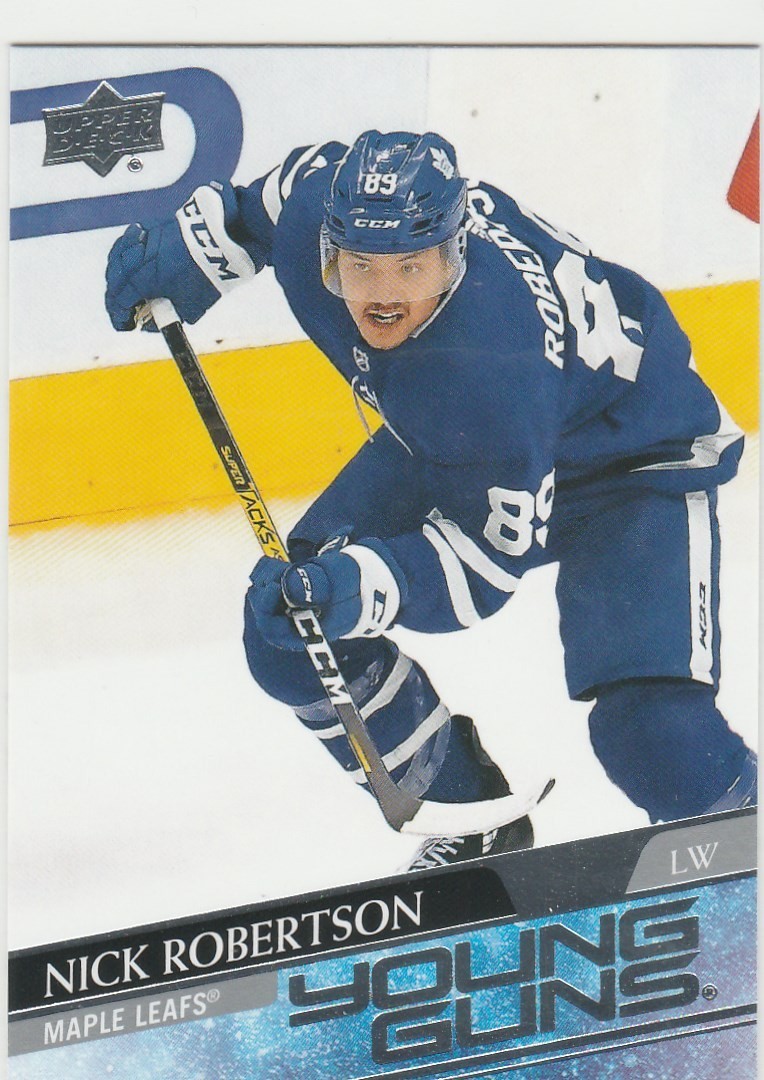 Nick Robertson RC 2020-21 Upper Deck #237 Young Guns Rookie MINT!