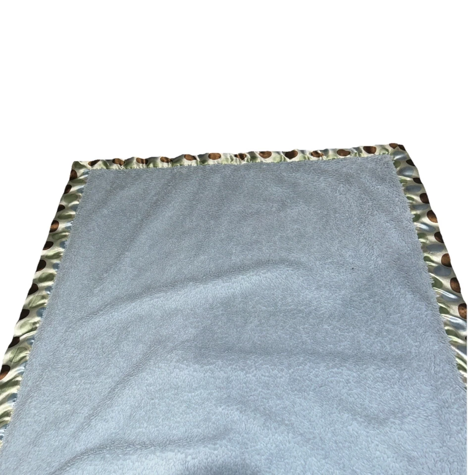 Mantas y Más Allá Manta Marrón Verde Círculo Foto 2 de 3