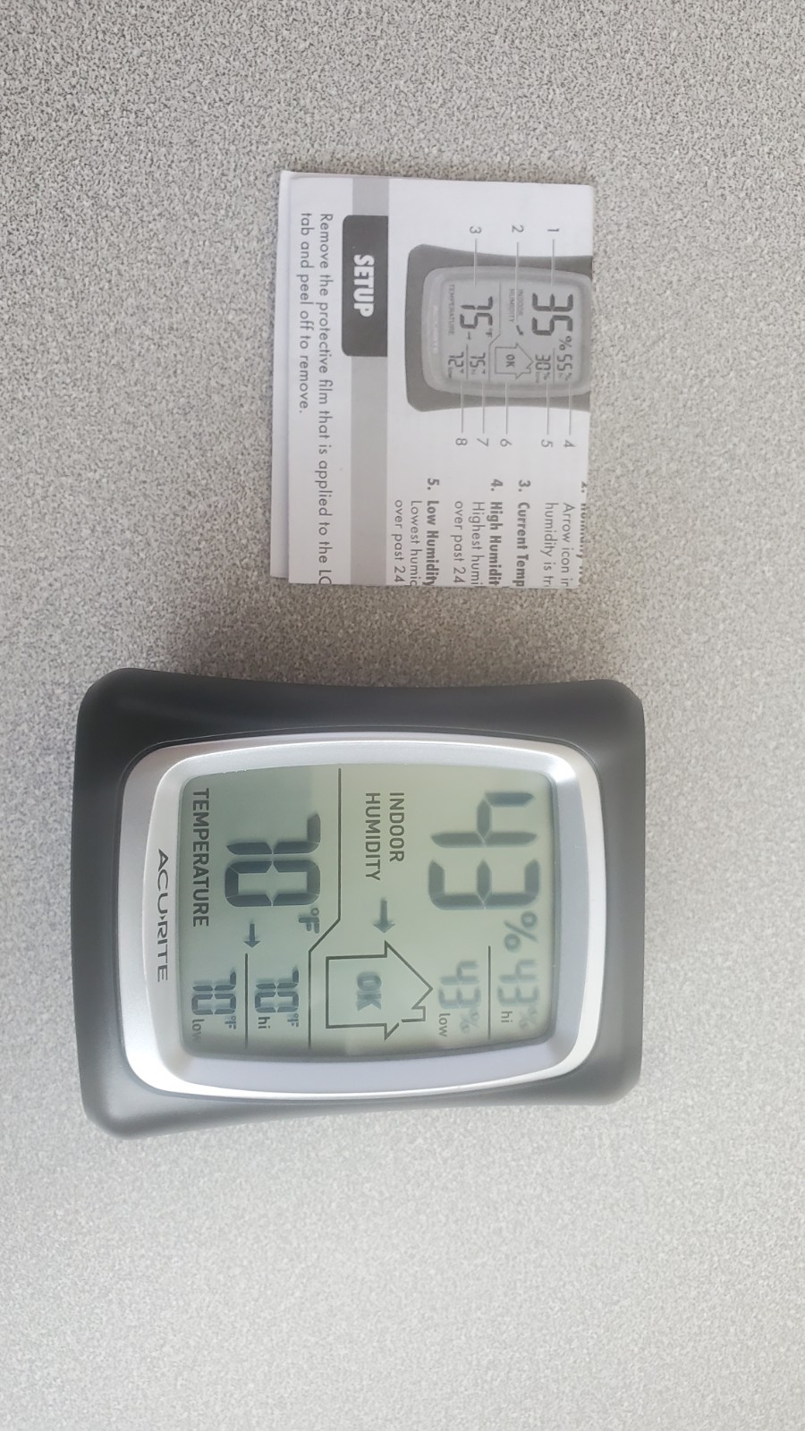 AcuRite Digital Indoor Thermometer Temperature/Humidity Monitor