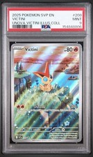 VICTINI #208 2025 POKEMON SVP EN BLACK STAR PROMO UNOVA VICTINI ILLUS COLL PSA 9