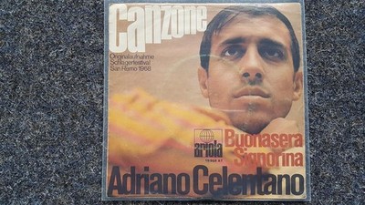 Adriano Celentano - Canzone/ Buonasera Signorina 7'' Single GERMANY