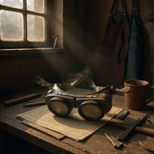 Vintage Pair Of Welding Goggles Blow Torch Accessory Goggles Willson Steampunk