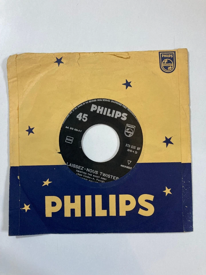 Johnny Hallyday Madison Twist Laissez-Nous Twister 45 RPM 7" Made in Greece - Image 2 of 3