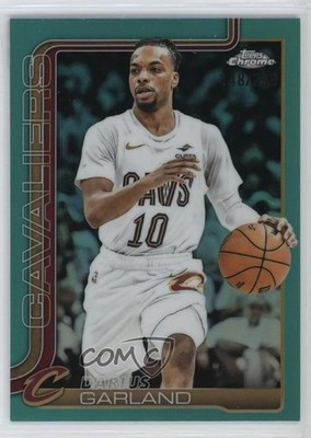 2025-26 Topps Chrome Aqua Refractor 148/199 Darius Garland #76 0lr2