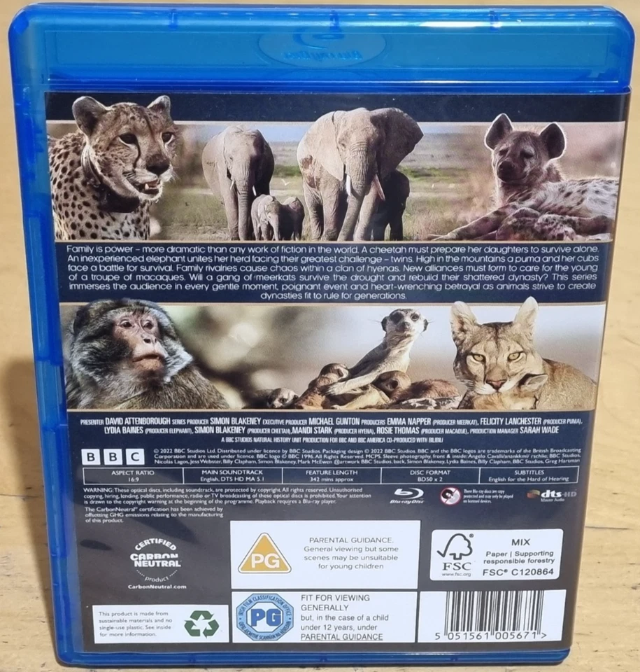 Dynasties II 2 Blu-Ray Set With Slipcase BBC Earth David Attenborough - Image 3 of 3