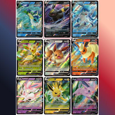 Eeveelutions V SWSH Promo 9 Card Complete Set Eevee Evolutions