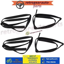 4PCS For Honda Accord Sedan 2013-2017 Door Glass Run Channel Weather Window Seal