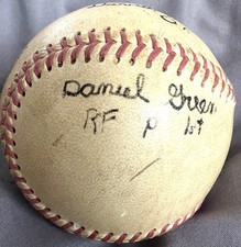 Vintage Autographed Baseball Old School Team Signed Decor