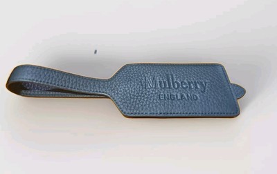 Mulberry grün Leder Mulberry Reise Kofferanhänger ohne Karton brandneu 