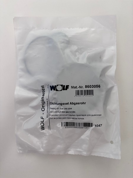 Original Wolf Dichtungsset Abgasrohr CGB CGW CGS TGK Dichtung Satz 8603056 Neu-image