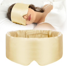 100 Mulberry Silk Sleep Mask Eye Mask for Women Man with Adjustable Band, for S