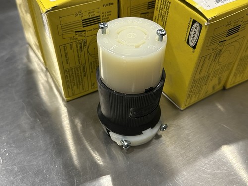 ¡NUEVO STOCK ANTIGUO! HUBBELL 20A 250VAC TWIST LOCK HEMBRA CONECTOR CUERPO HBL2423 - Imagen 2 de 3