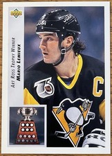 Mario Lemieux 1992-93 Upper Deck Hockey Card #433 Penguins NHL HOF Free Shipping