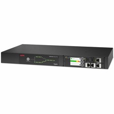 APC Netshelter Rack Automatic Transfer Switch, 1U, 10A, 230V, 50/60Hz AP4421A