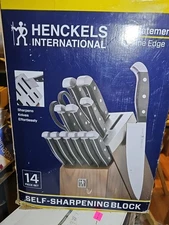 Henckels Statement Self-Sharpening Knife Set with Block, Chef Knife, Paring