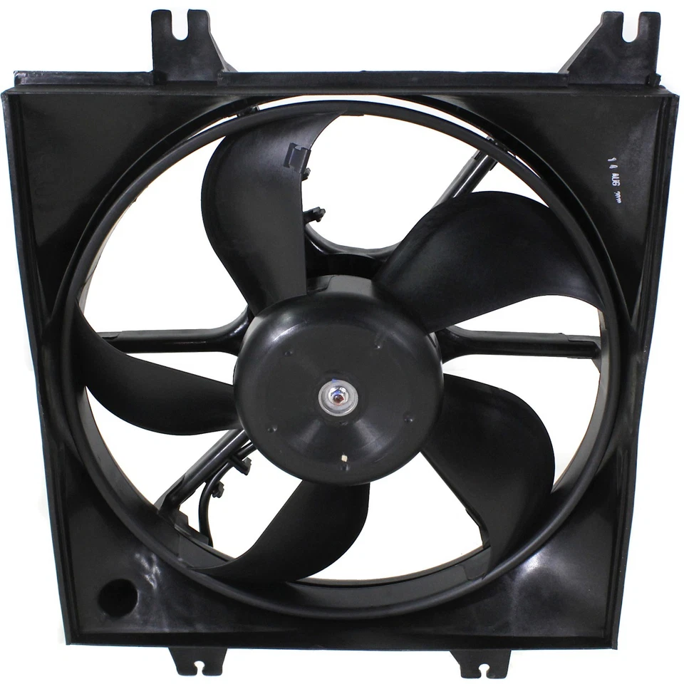 Ventilador condensador radiador y aire acondicionado para Hyundai Accent 2000-06 izquierda y derecha Foto 3 de 4
