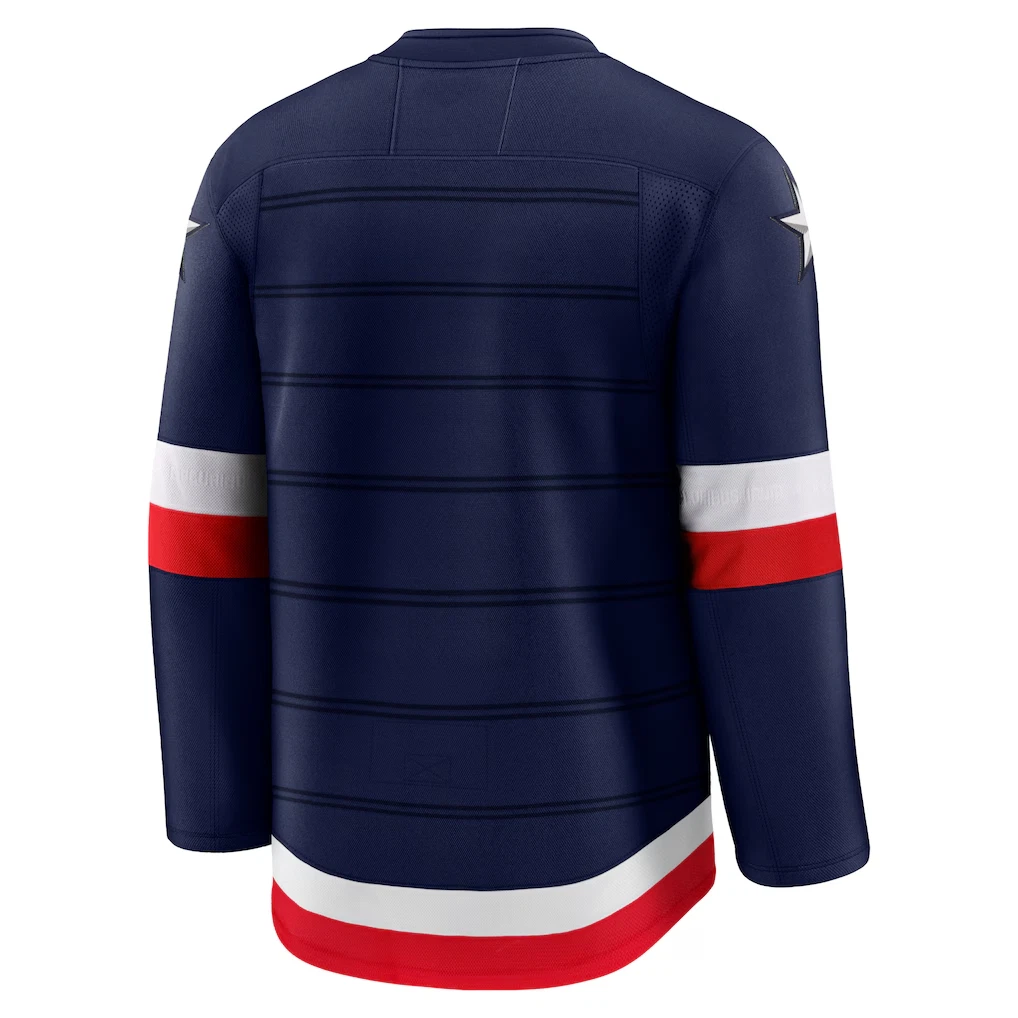 Custom Men's Navy 2025 4 Nations Stitched Hockey Jersey