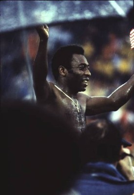 Pele footballer whose real name is Edson Arantes Do Nascimento duri- Old Photo