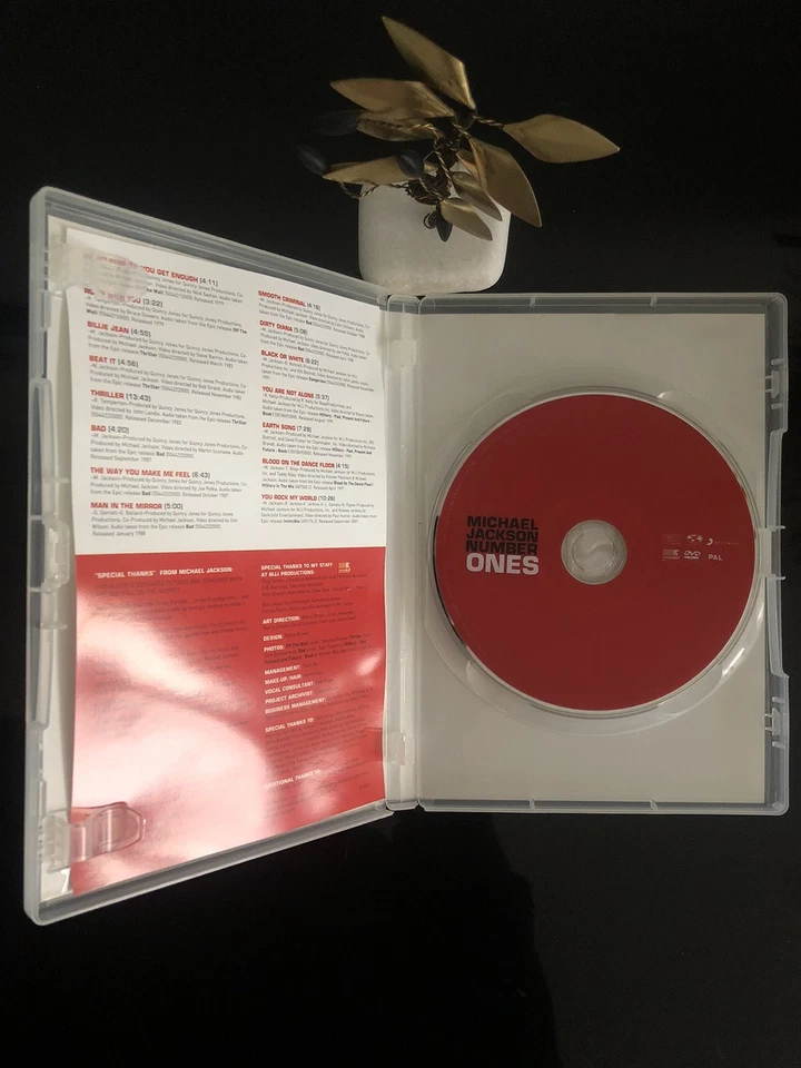 dvds Michael Jackson Number Ones Epic 2003 Reg13456 91’ V/G🎤 - Image 3 of 4