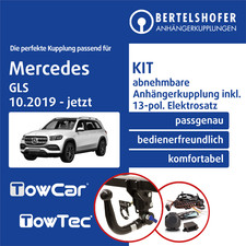 F&uuml;r MERCEDES GLS Typ X167 10.2019-jetzt AHK abnehmbar +13pol spezifisch E-Satz