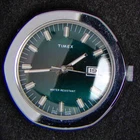 Timex UFO Blue Green Dial Men's Hand-Wind Vintage Watch -- Spares/Repairs