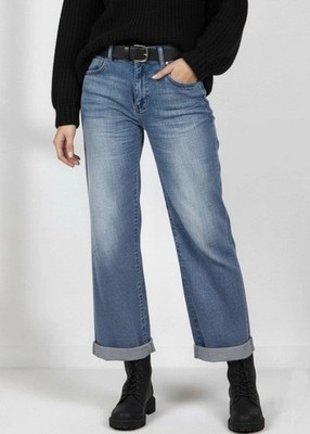 JEWELLY WIDE LEG JEANS HIGH WAIST WEITES BEIN HOHER BUND WASHED