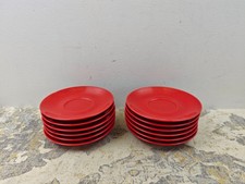 Olympia Coffee Saucer Red, Stoneware 158mm (12 Pack) - Small Dessert, Tea Plates