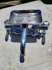 Chicago Faucets Kitchen Faucet No. 444 for sinks has soap dish holder