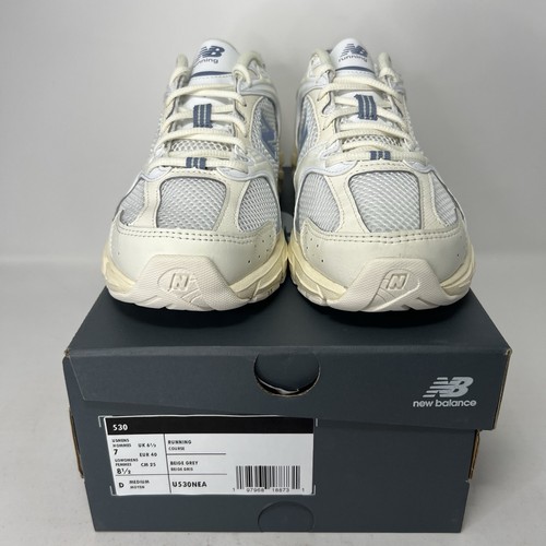 New Balance 530 Angora Dust Shower Beige Grey Blue Size 7U530NEA NEW - Picture 4 of 6